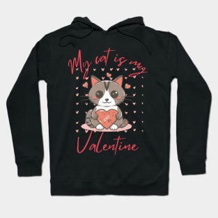 my cat is my valentine Hoodie